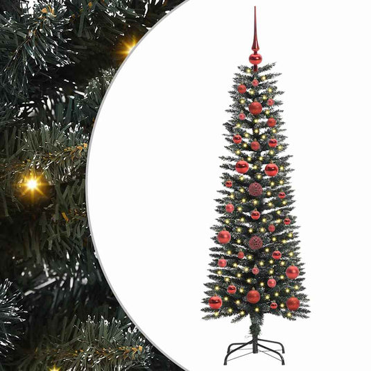 Vidaxl kunstkerstboom met 150 led groen 120 cm pvc en plastic en staal