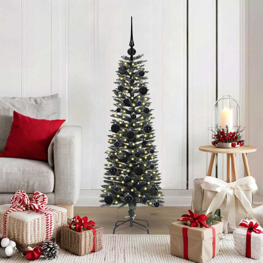 Vidaxl kunstkerstboom met 150 led groen 120 cm pvc en plastic en staal