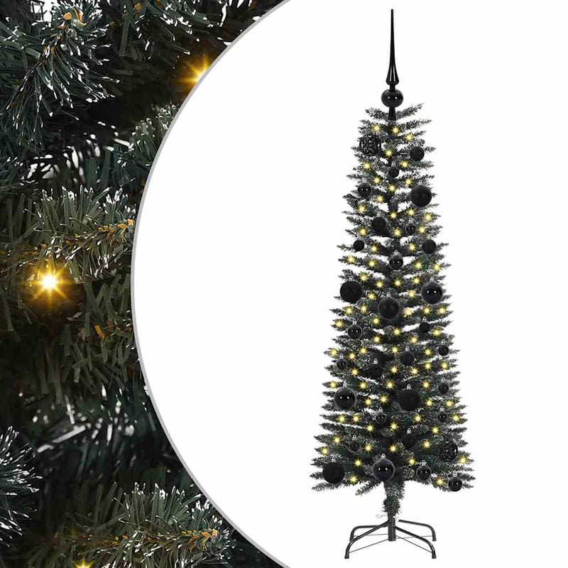 Chargez l'image dans la visionneuse de la galerie, Vidaxl kunstkerstboom met 150 led groen 120 cm pvc en plastic en staal
