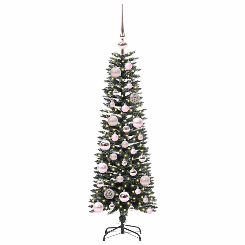 Afbeelding laden in galerijviewer, Vidaxl kunstkerstboom met 150 led groen 120 cm pvc en plastic en staal
