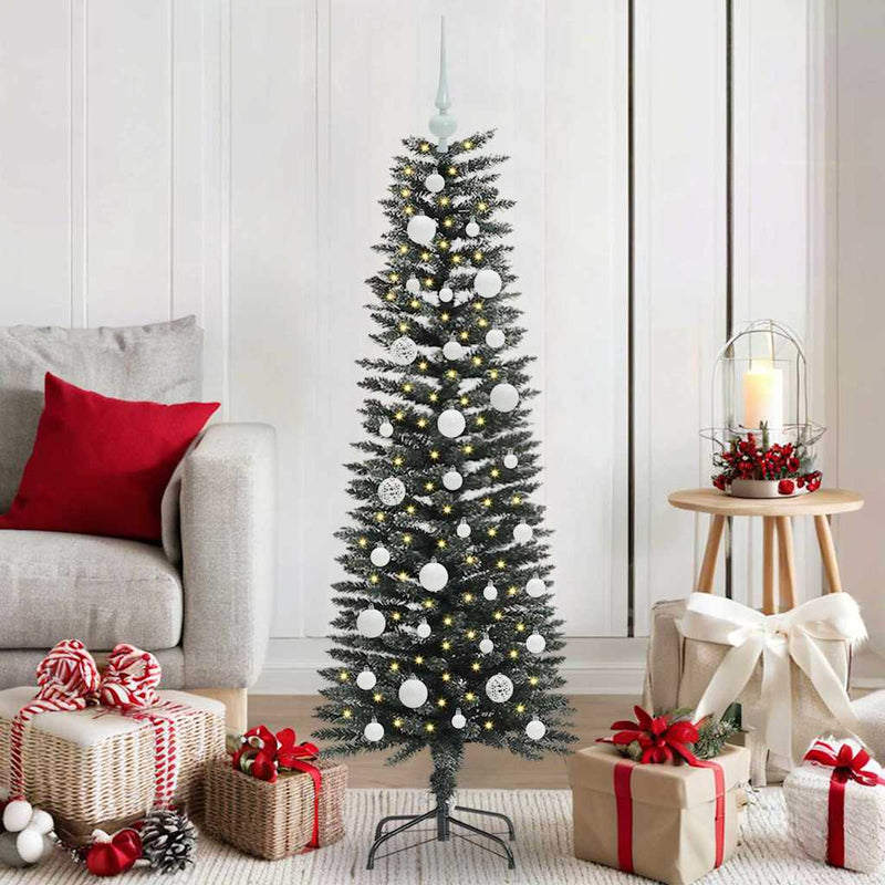 Afbeelding laden in galerijviewer, Vidaxl kunstkerstboom met 150 led groen 120 cm pvc en plastic en staal
