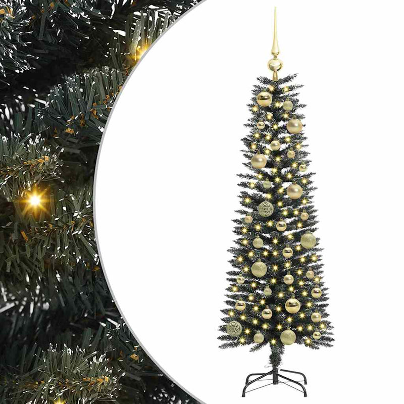 Afbeelding laden in galerijviewer, Vidaxl kunstkerstboom met 150 led groen 120 cm pvc en plastic en staal
