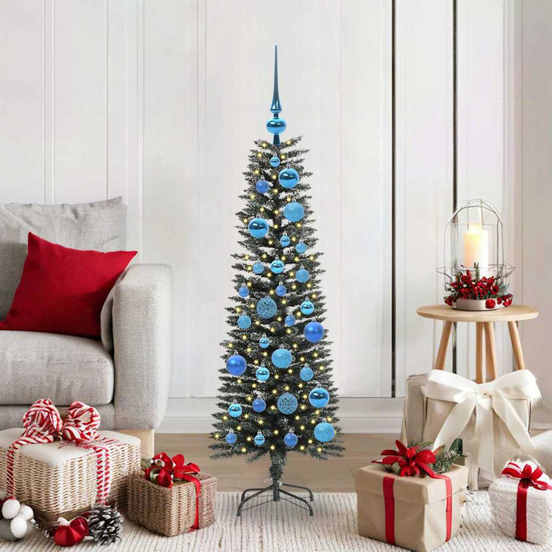 Afbeelding laden in galerijviewer, Vidaxl kunstkerstboom met 150 led groen 120 cm pvc en plastic en staal
