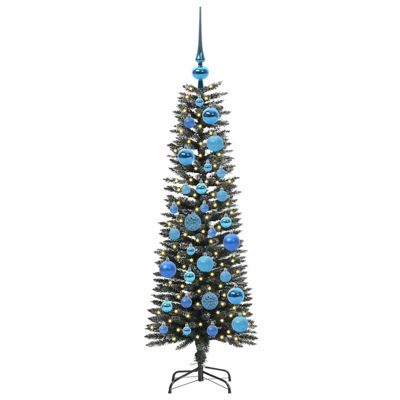 Afbeelding laden in galerijviewer, Vidaxl kunstkerstboom met 150 led groen 120 cm pvc en plastic en staal
