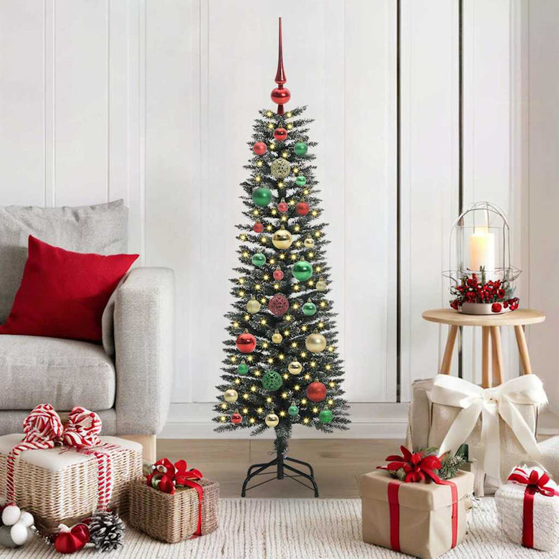 Afbeelding laden in galerijviewer, Vidaxl kunstkerstboom met 150 led groen 120 cm pvc en plastic en staal
