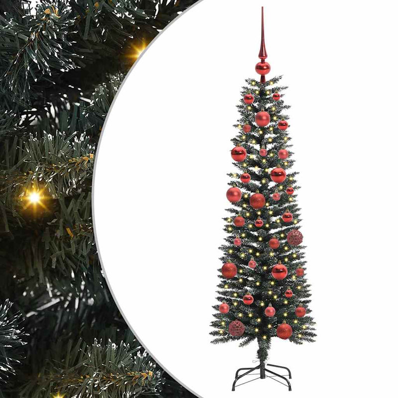Chargez l'image dans la visionneuse de la galerie, Vidaxl kunstkerstboom met 150 led groen 150 cm pvc en plastic en staal
