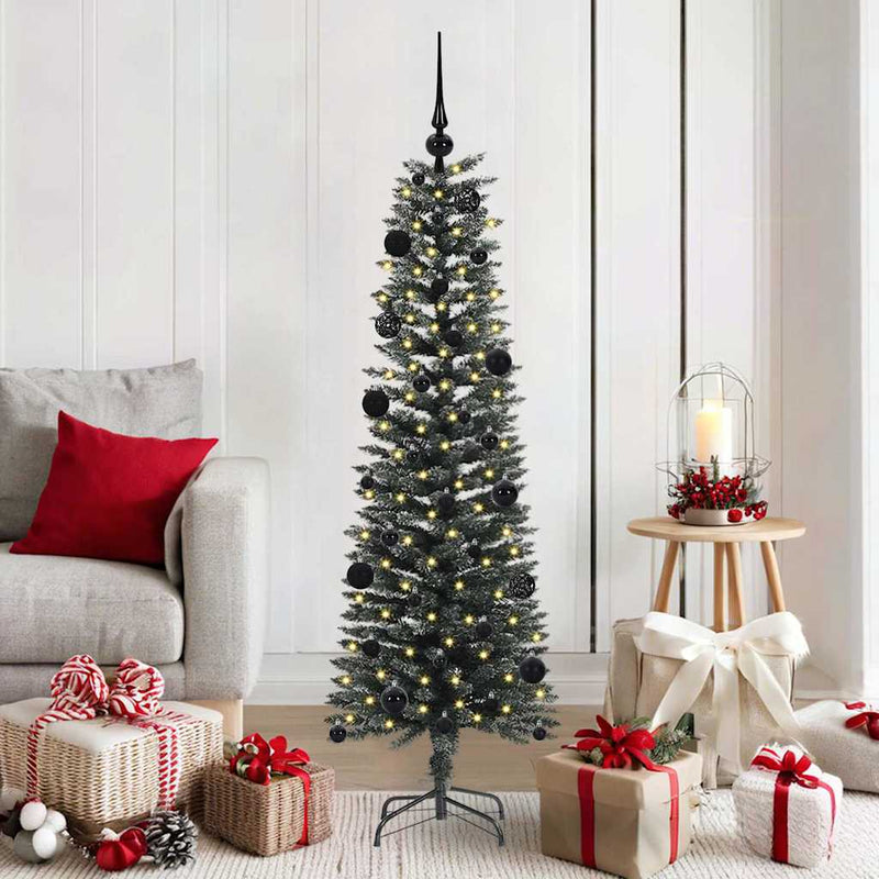 Chargez l'image dans la visionneuse de la galerie, Vidaxl kunstkerstboom met 150 led groen 150 cm pvc en plastic en staal
