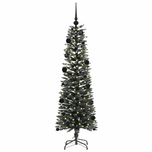 Vidaxl kunstkerstboom met 150 led groen 150 cm pvc en plastic en staal
