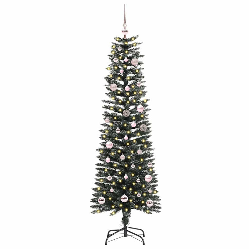 Chargez l'image dans la visionneuse de la galerie, Vidaxl kunstkerstboom met 150 led groen 150 cm pvc en plastic en staal
