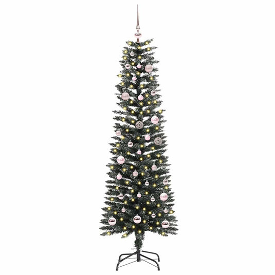Vidaxl kunstkerstboom met 150 led groen 150 cm pvc en plastic en staal