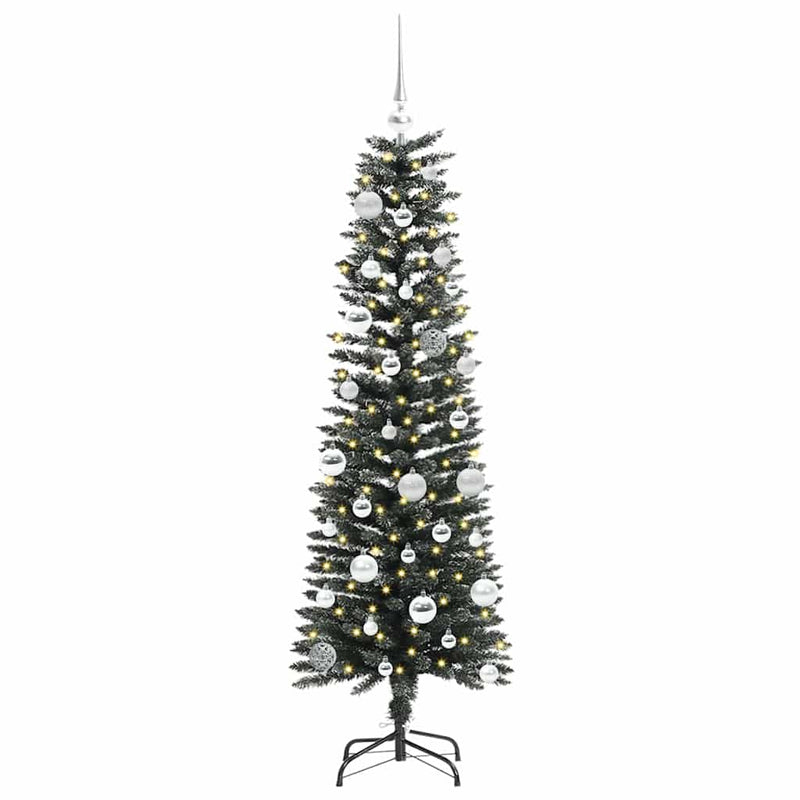 Chargez l'image dans la visionneuse de la galerie, Vidaxl kunstkerstboom met 150 led groen 150 cm pvc en plastic en staal
