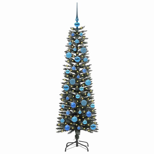 Vidaxl kunstkerstboom met 150 led groen 150 cm pvc en plastic en staal