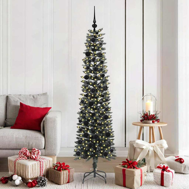 ギャラリービューアに画像をロードする, Vidaxl kunstkerstboom met 300 led groen 180 cm pvc en plastic en staal
