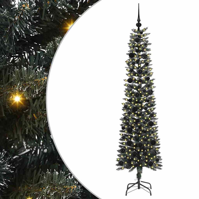ギャラリービューアに画像をロードする, Vidaxl kunstkerstboom met 300 led groen 180 cm pvc en plastic en staal
