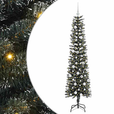 Vidaxl kunstkerstboom met 300 led groen 180 cm pvc en plastic en staal