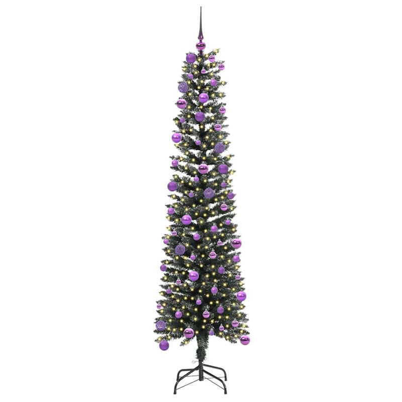 Chargez l'image dans la visionneuse de la galerie, Vidaxl kunstkerstboom met 300 led groen 180 cm pvc en plastic en staal

