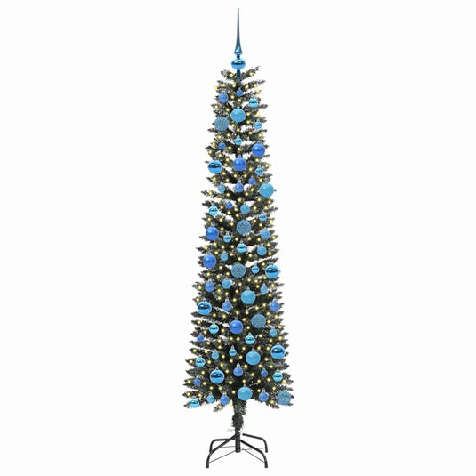 Vidaxl kunstkerstboom met 300 led groen 180 cm pvc en plastic en staal