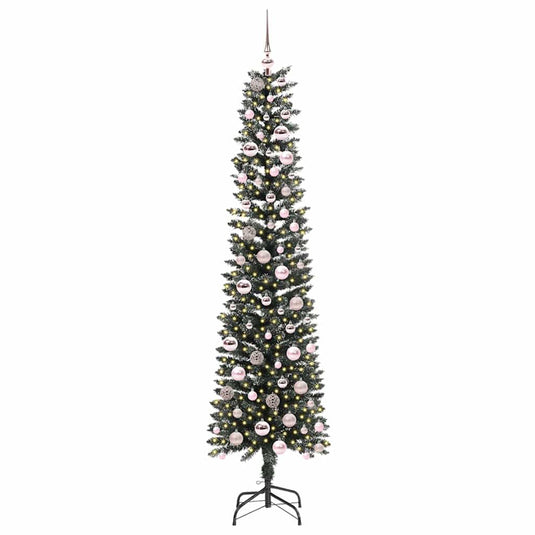 Vidaxl kunstkerstboom met 300 led groen 210 cm pvc en plastic en staal