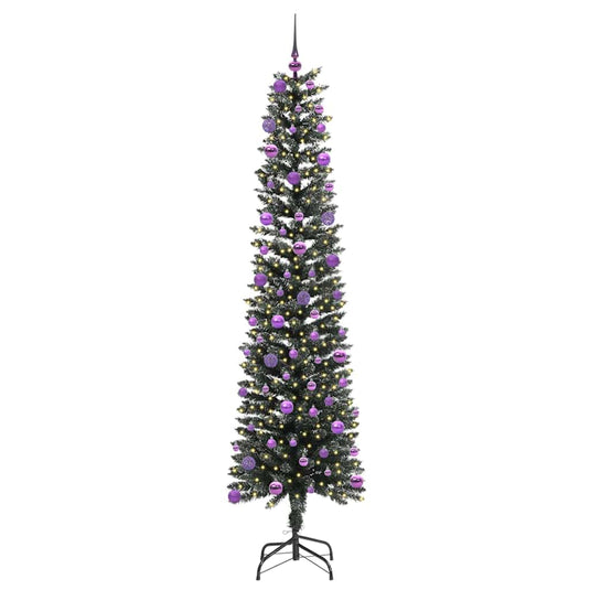 Vidaxl kunstkerstboom met 300 led groen 210 cm pvc en plastic en staal