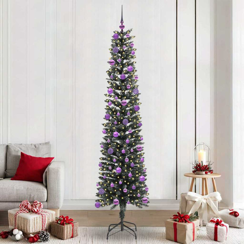 Chargez l'image dans la visionneuse de la galerie, Vidaxl kunstkerstboom met 300 led groen 240 cm pvc en plastic en staal
