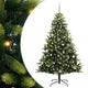 Vidaxl kunstkerstboom met scharnier 150 leds groen 150 cm pvc en pe