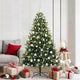 Vidaxl kunstkerstboom met scharnier 300 leds groen 180 cm pvc en pe