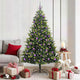 Vidaxl kunstkerstboom met scharnier 300 leds groen 180 cm pvc en pe