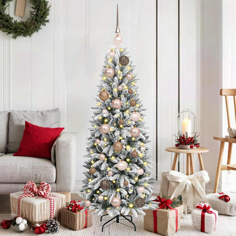 Afbeelding laden in galerijviewer, Vidaxl kunstkerstboom wit 120 cm pvc en plastic en staal en pe
