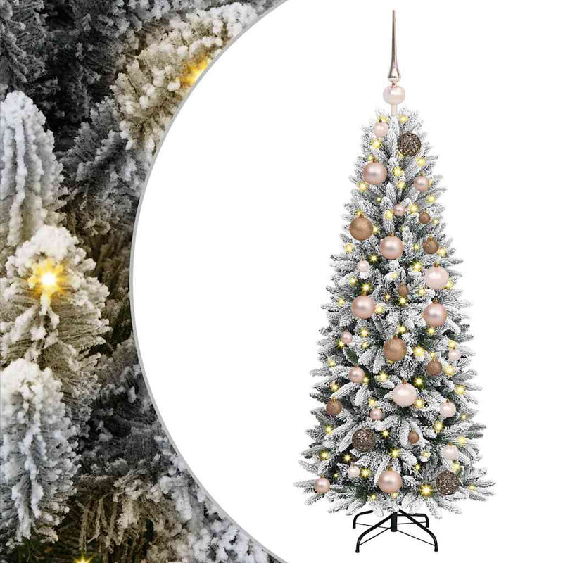 Afbeelding laden in galerijviewer, Vidaxl kunstkerstboom wit 120 cm pvc en plastic en staal en pe
