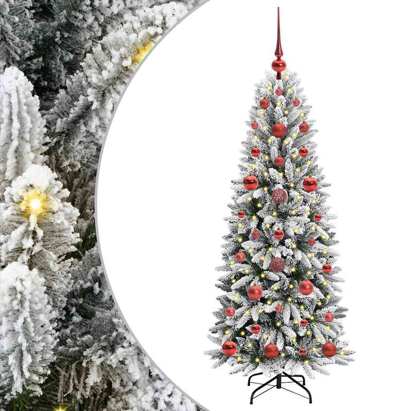Afbeelding laden in galerijviewer, Vidaxl kunstkerstboom wit 120 cm pvc en plastic en staal en pe
