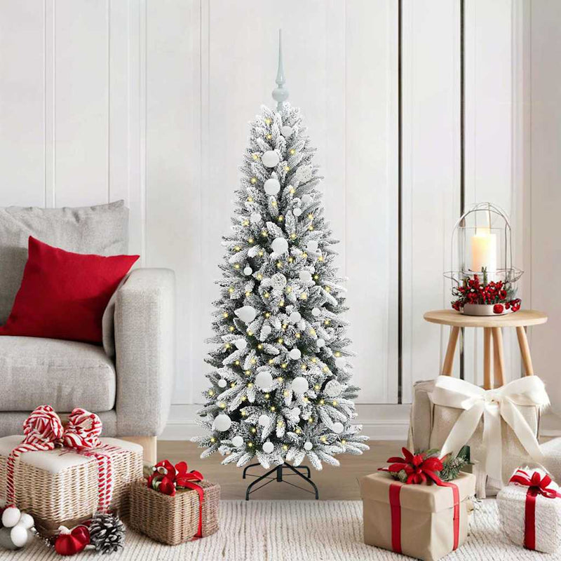 Afbeelding laden in galerijviewer, Vidaxl kunstkerstboom wit 120 cm pvc en plastic en staal en pe
