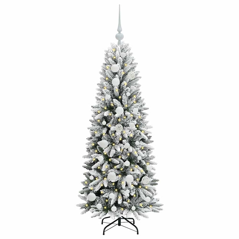 Afbeelding laden in galerijviewer, Vidaxl kunstkerstboom wit 120 cm pvc en plastic en staal en pe
