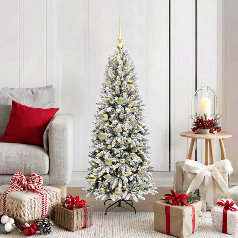 Afbeelding laden in galerijviewer, Vidaxl kunstkerstboom wit 120 cm pvc en plastic en staal en pe
