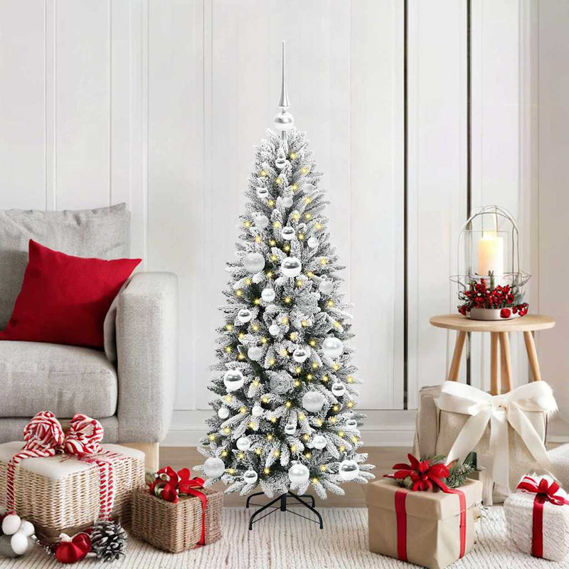 Afbeelding laden in galerijviewer, Vidaxl kunstkerstboom wit 120 cm pvc en plastic en staal en pe
