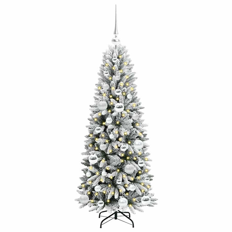Afbeelding laden in galerijviewer, Vidaxl kunstkerstboom wit 120 cm pvc en plastic en staal en pe
