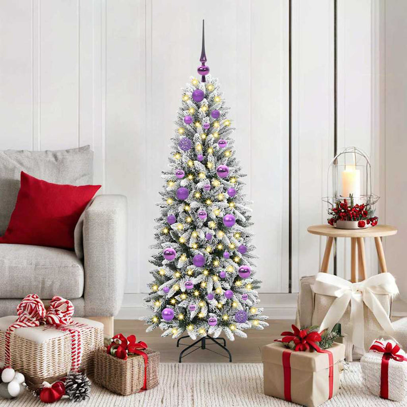 Afbeelding laden in galerijviewer, Vidaxl kunstkerstboom wit 120 cm pvc en plastic en staal en pe

