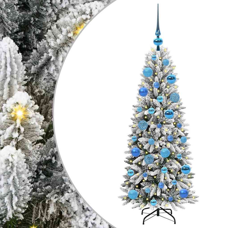 Afbeelding laden in galerijviewer, Vidaxl kunstkerstboom wit 120 cm pvc en plastic en staal en pe
