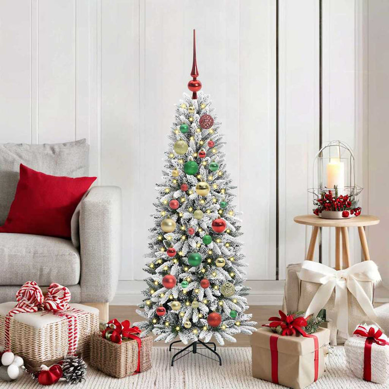 Afbeelding laden in galerijviewer, Vidaxl kunstkerstboom wit 120 cm pvc en plastic en staal en pe
