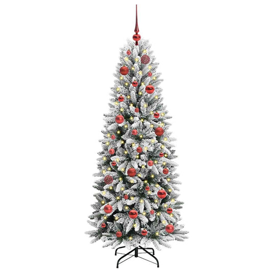 Vidaxl kunstkerstboom wit 150 cm pvc en plastic en staal en pe