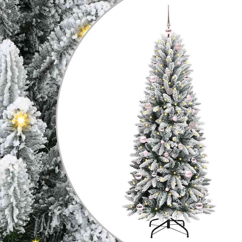 Afbeelding laden in galerijviewer, Vidaxl kunstkerstboom wit 150 cm pvc en plastic en staal en pe
