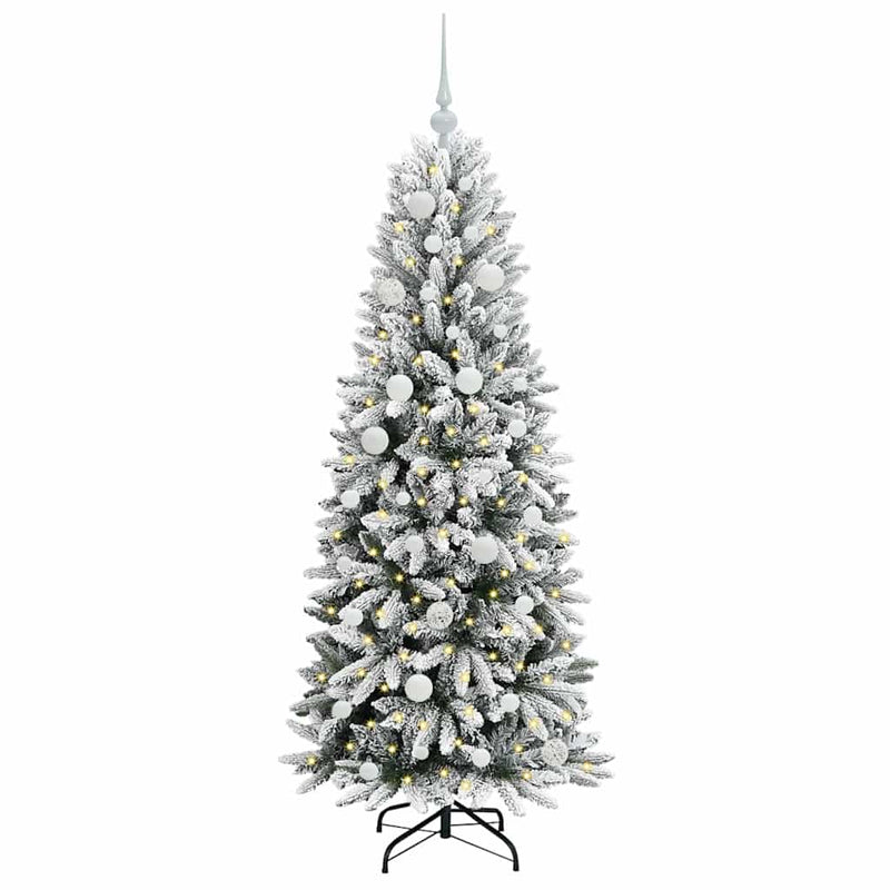 Afbeelding laden in galerijviewer, Vidaxl kunstkerstboom wit 150 cm pvc en plastic en staal en pe
