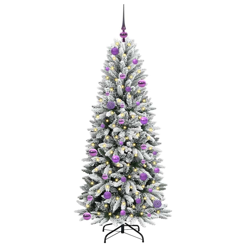 Afbeelding laden in galerijviewer, Vidaxl kunstkerstboom wit 150 cm pvc en plastic en staal en pe
