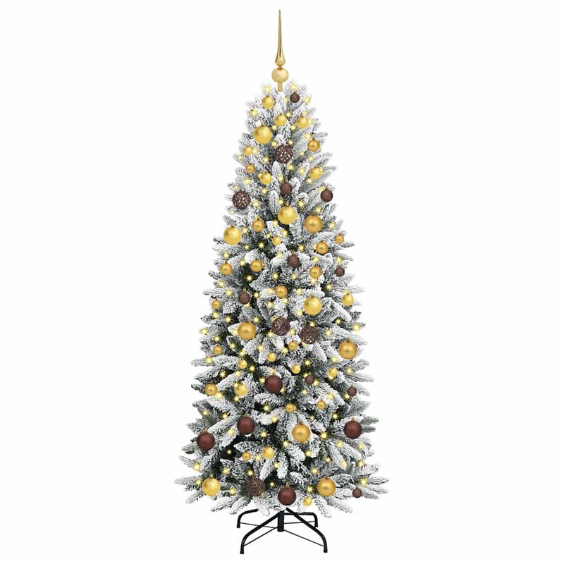 Afbeelding laden in galerijviewer, Vidaxl kunstkerstboom wit 180 cm pvc en plastic en staal en pe
