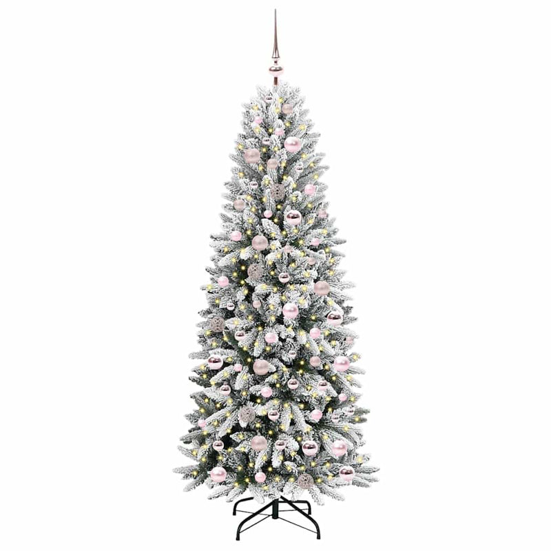 Afbeelding laden in galerijviewer, Vidaxl kunstkerstboom wit 180 cm pvc en plastic en staal en pe
