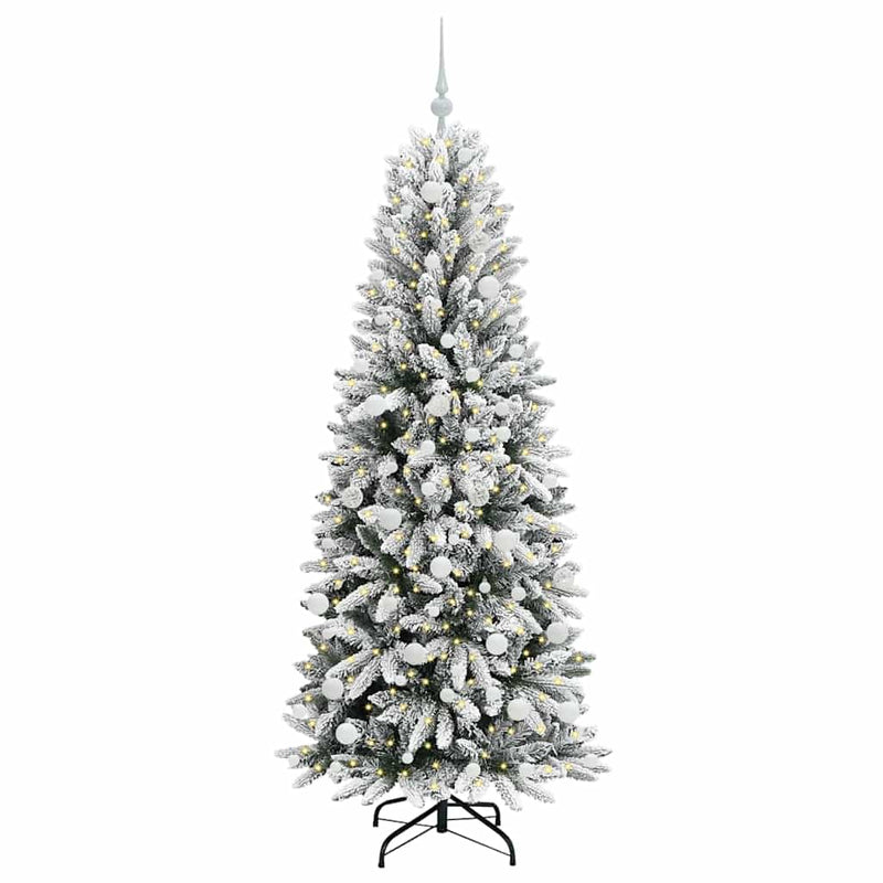 Afbeelding laden in galerijviewer, Vidaxl kunstkerstboom wit 180 cm pvc en plastic en staal en pe
