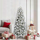Vidaxl kunstkerstboom wit 180 cm pvc en plastic en staal en pe