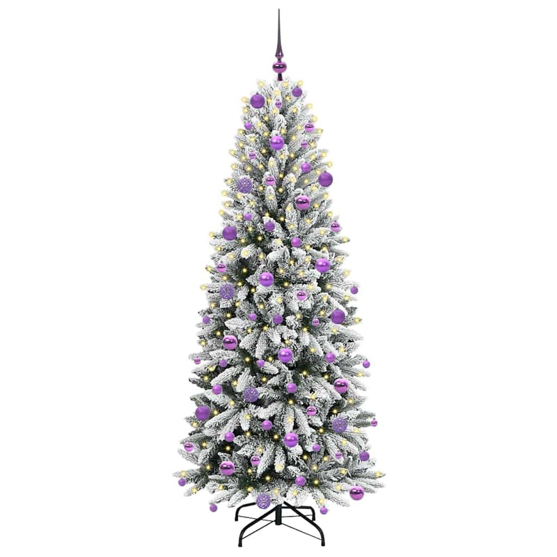 Afbeelding laden in galerijviewer, Vidaxl kunstkerstboom wit 180 cm pvc en plastic en staal en pe
