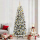 Vidaxl kunstkerstboom wit 210 cm pvc en plastic en staal en pe