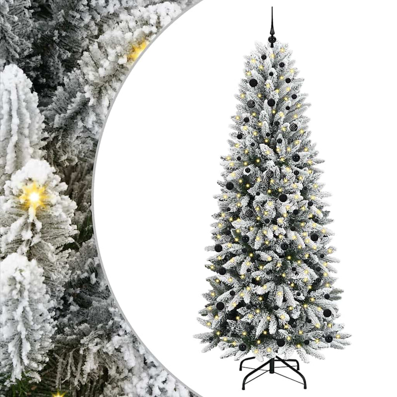 Afbeelding laden in galerijviewer, Vidaxl kunstkerstboom wit 240 cm pvc en plastic en staal en pe
