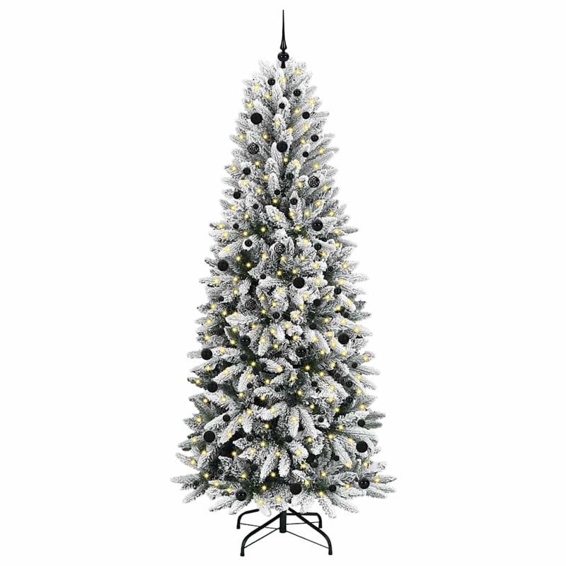 Afbeelding laden in galerijviewer, Vidaxl kunstkerstboom wit 240 cm pvc en plastic en staal en pe
